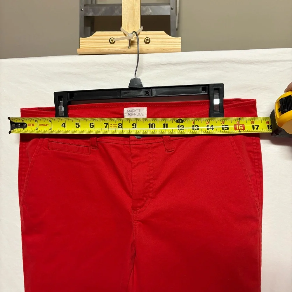 Market and Spruce, tapered leg, Red Pants from Stitch Fix, size 12 - Picture 5 of 7